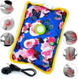 YAWI Hot Water Bag with Electric Heating Gel Pad Electric Hot Water Bag Electric 1 L Hot Water Bag (Multicolor)