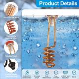 Mistral Plus 1500 Watt Quick energy efficient and safe water orange Shock Proof immersion heater rod (Water)