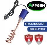 Appgen 1500 Watt ISI Certified Shock Proof Water-Proof With Bucket Holder Copper Heating Element Shock Proof Immersion Heater Rod (WATER)