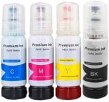 tequo Ink For L3110 L3150 L1110 L4150 L6170 L4160 L6190 L6160 Black + Tri Color Combo Pack Ink Bottle