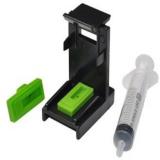 DarkTone Ink Suction Tool Kit For Cartridge & Nozzle Cleaning For Use With HP 678, 803, 680, 802, 21, 22, 56, 57, 818, 901, 702, 703, 860, 861 & Canon 830, 831, 740, 741, 89, 99, 40, 41 Black & TriColor Ink Cartridges With Free Syringe Black Ink Cartridge