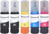 greencom 001/003 L3110,L3150,L5190,L1110,L4150,L6170 Black + Tri Color Combo Pack Ink Bottle