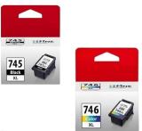 CARTRIDGE ZONE 4-2-Pg 745xl & cl 746xl Ink Cartridge Black Ink Cartridge