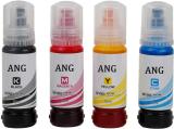 Ang REFILL INK COMPATIBLE FOR EPS 001/003 L3110,L3100,L3101,L3115,L3116,L3150L3151 Black + Tri Color Combo Pack Ink Bottle