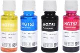 ZOKIO GT51/52 Refill Ink for 310, 315, 319, 410, 415, 419, GT5810, GT5820, GT5821 Black + Tri Color Combo Pack Ink Bottle