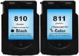 INKTECH PG-810 and CL-811 Ink Cartridge Black + Tri Color Combo Pack Ink Toner