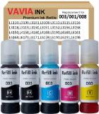 vavia 001 / 003 Ink for L3110, L3150, L3250, ,L3116,L3101,L3210,L3215,L3216, Black + Tri Color Combo Pack Ink Bottle