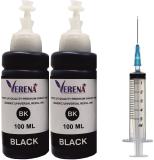 verena Refill Ink kit for 802, 805, 678, 680, 803 Cartridge (100mlx2x1 syringe) Black Ink Cartridge