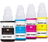 inkpoint Canon GI-790BK for G1010, G2000, G2010, G2012, G3000, G3010, G3012, G4010 Black + Tri Color Combo Pack Ink Bottle