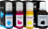 Splashjet 008 Pigment L15150, L15160, L6550 Printers-(70gm x C/M/Y)-(120gm x Bk)Set Black - Twin Pack Ink Bottle