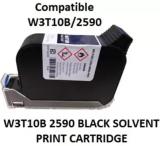 Inkspot Compatible W3T10B Inkjet Printer Cartridge (Black 2590 Solvent Print Cartridge Black Ink Cartridge