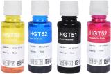 ZOKIO Ink Refill for GT51 GT52 for Ink Tank 310,315,410,415,419 Tank Wireless Black + Tri Color Combo Pack Ink Bottle