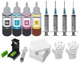 Ang Refill ink for 678, 802, 803, 805, 901, 818, 21, 27, 28, 46, 56, 57, 680, 685 Black + Tri Color Combo Pack Ink Cartridge