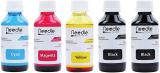 Needle 5 x 100 ml Cartridge Inkjet printer compatible refill ink for Cartridge Printer Black - Twin Pack Ink Bottle