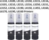 Cromprint Refill Ink for epson 001 , 003 , L3200 , L3210 , L3211 , L3215,L3216,L3250,L3252 Black Ink Bottle