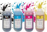 vevo toner cartridge 1 liter ink bottle black, cyan, yellow, magenta use in all epson printer Black + Tri Color Combo Pack Ink Bottle