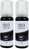 Speny Refill for Epson 001 , 003 , L3200 , L3210 , L3211 , L3215,L3216,L3250,L3252 Black - Twin Pack Ink Bottle