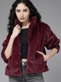 Roadster Full Sleeve Self Design Women Jacket