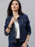 Roadster Full Sleeve Solid Women Denim Jacket