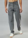 HOC Straight Fit Men Grey Jeans