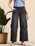 Mast & Harbour Loose Fit Women Black Jeans