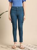 Mast & Harbour Skinny Women Blue Jeans