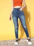 Mast & Harbour Skinny Women Blue Jeans