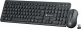 Portronics Key6 Combo with 2.4Ghz, Adjustable DPI, Silent Keys Wireless Laptop Keyboard (Black)