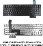 ROTECH SOLUTIONS KEYBOARD FOR ASUS ROG G750 G750J G750JM G750JX WITHOUT BACKLIT Internal Laptop Keyboard (Black)