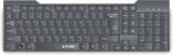 PRODOT QWERTY Keyboard with Low Profile Keys for Windows, Mac, PC, Laptop (KB-Alive) Wired USB Multi-device Keyboard (Black)