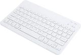 FKU 10 Inch Rechargeble Bluetooth Keyboard, Lightweight Ultra Wide Bluetooth, Wireless Multi-device Keyboard (White)