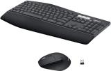 Logitech MK850 Mouse Combo, 12 Programmable Keys Bluetooth, Smart Connector, Wireless Multi-device Keyboard (White, Black)