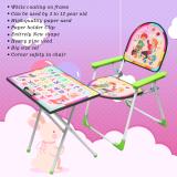 Demya king of steel study table chair Desk Pink For use 2 to 15 years child Fabric Desk Chair (Finish Color - Green, Pre-assembled)