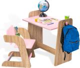 Alex Daisy Texas Height Adjustable Engineered Wood Study Table (Finish Color - Pink, DIY(Do-It-Yourself))