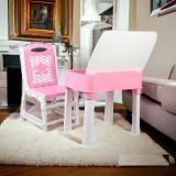 RISEM INTERNATIONAL study table_pink Plastic Study Table (Finish Color - PINK, DIY(Do-It-Yourself))