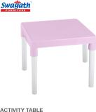 swagath furniture ACTIVITY TABLE For Kid/ room/Study Room Plastic Activity Table (Finish Color - Baby Pink, DIY(Do-It-Yourself))