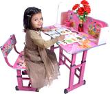 BRIJBAZAAR BRIJBAZAAR study table for Kids Table Chair Kids Table & Desk and Chair Engineered Wood Study Table (Finish Color - pink, Pre-assembled)