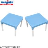 swagath furniture Activity Table for kid For study Pack of 2 Plastic Activity Table (Finish Color - Blue, DIY(Do-It-Yourself))