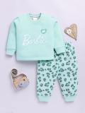 YK X Tinyo Girls Casual Sweatshirt Jegging (Turquoise Blue)