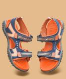 LIBERTY Boys & Girls Velcro Sports Sandals (Orange , 8-8.5 Years)