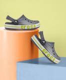 CROCS Boys & Girls Sling Back Clogs (Grey , 4.5 year)