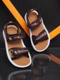 action Boys & Girls Velcro Sports Sandals (Brown , 1.5-2 Years)