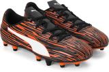 PUMA Rapido III FG/AG Jr Boys & Girls Lace Football Shoes (Black)