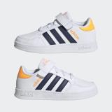 Adidas Kids Boys & Girls Velcro Running Shoes (White)