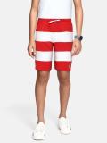 TOMMY HILFIGER Short For Boys Casual Printed Cotton Blend (Red, Pack of 1)