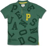 Pepe Jeans Boys Typography Pure Cotton Regular T Shirt (Green, Pack of 1)