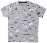 Pepe Jeans Boys Printed Pure Cotton Regular T Shirt (Grey, Pack of 1)