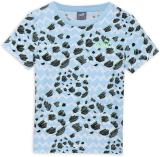 PUMA Boys Printed Pure Cotton Regular T Shirt (Blue, Pack of 1)