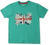 Pepe Jeans Boys Printed Pure Cotton Regular T Shirt (Green, Pack of 1)