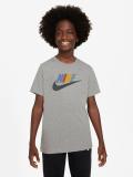 NIKE Boys & Girls Printed Pure Cotton Regular T Shirt (White, Pack of 1)